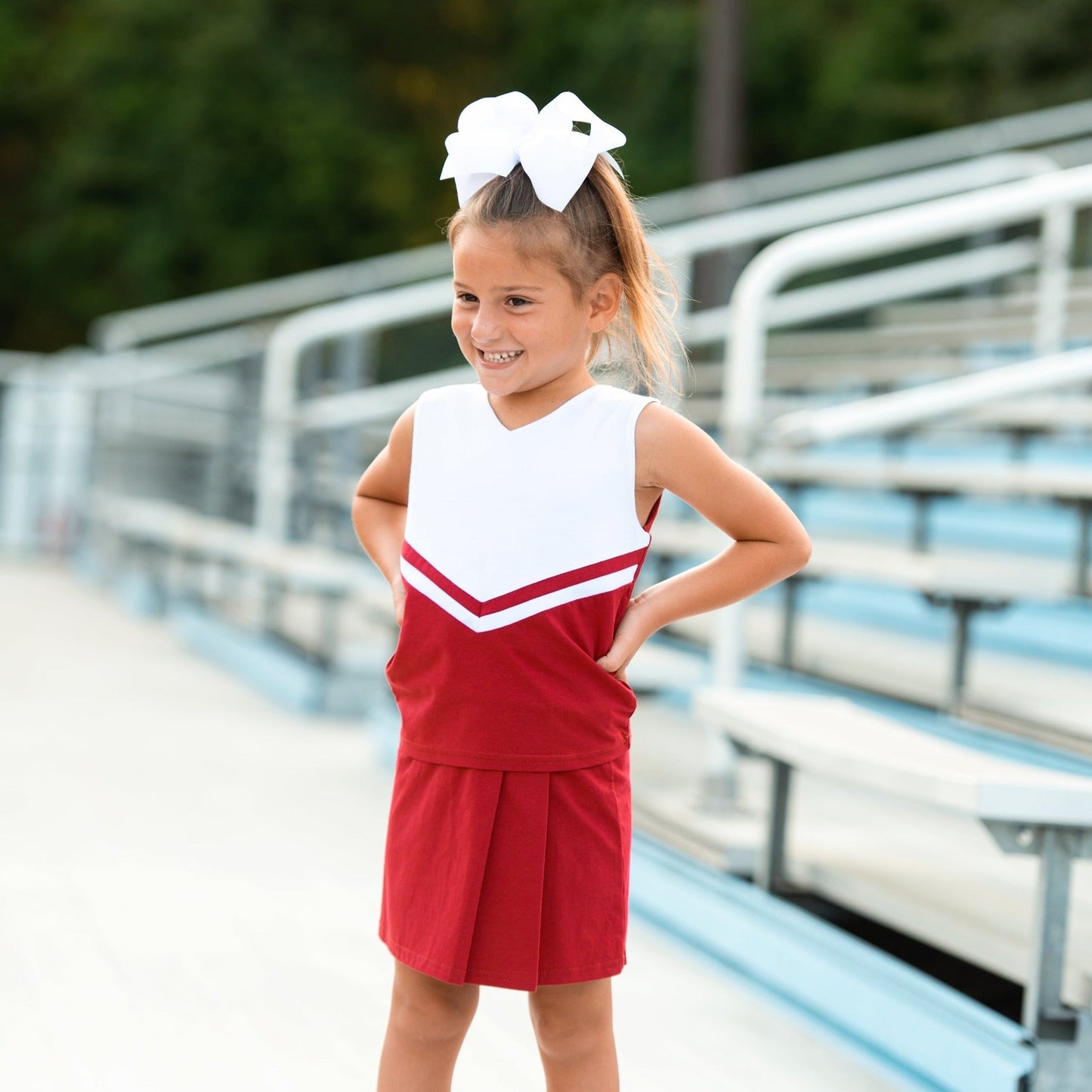 Cheer Uniform Skort Set - Royal/White