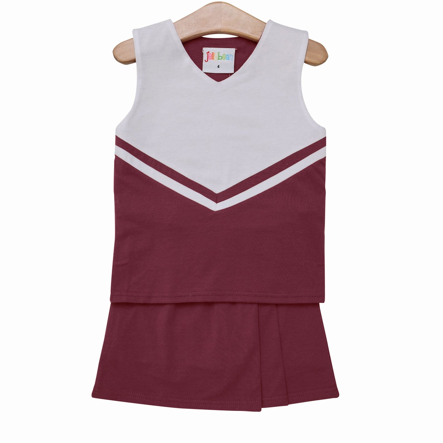 Cheer Uniform Skort Set - Maroon