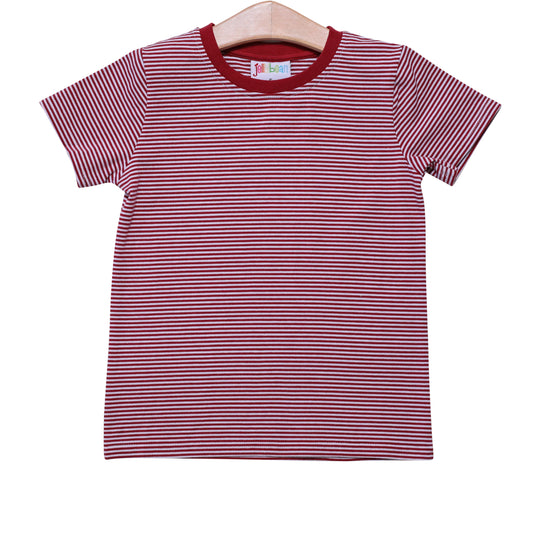 Graham Shirt - Crimson Stripe