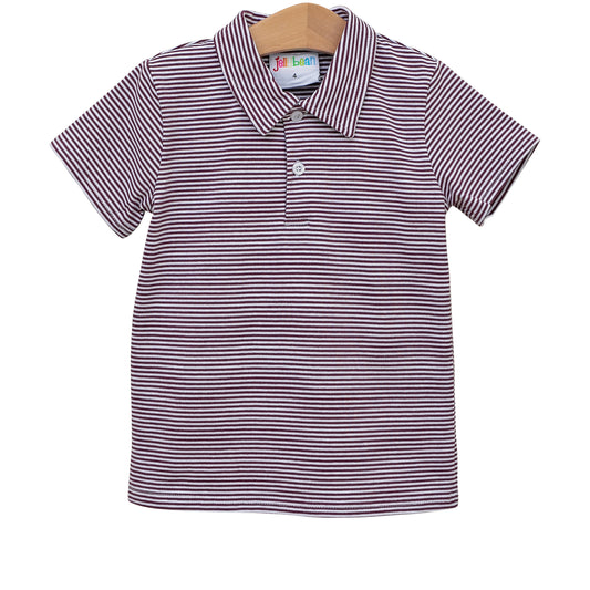 Michael Polo - Maroon Stripe
