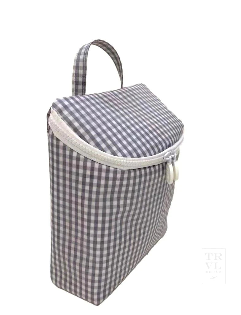 Take Away Insulated Lunch Bag - Gingham Grey