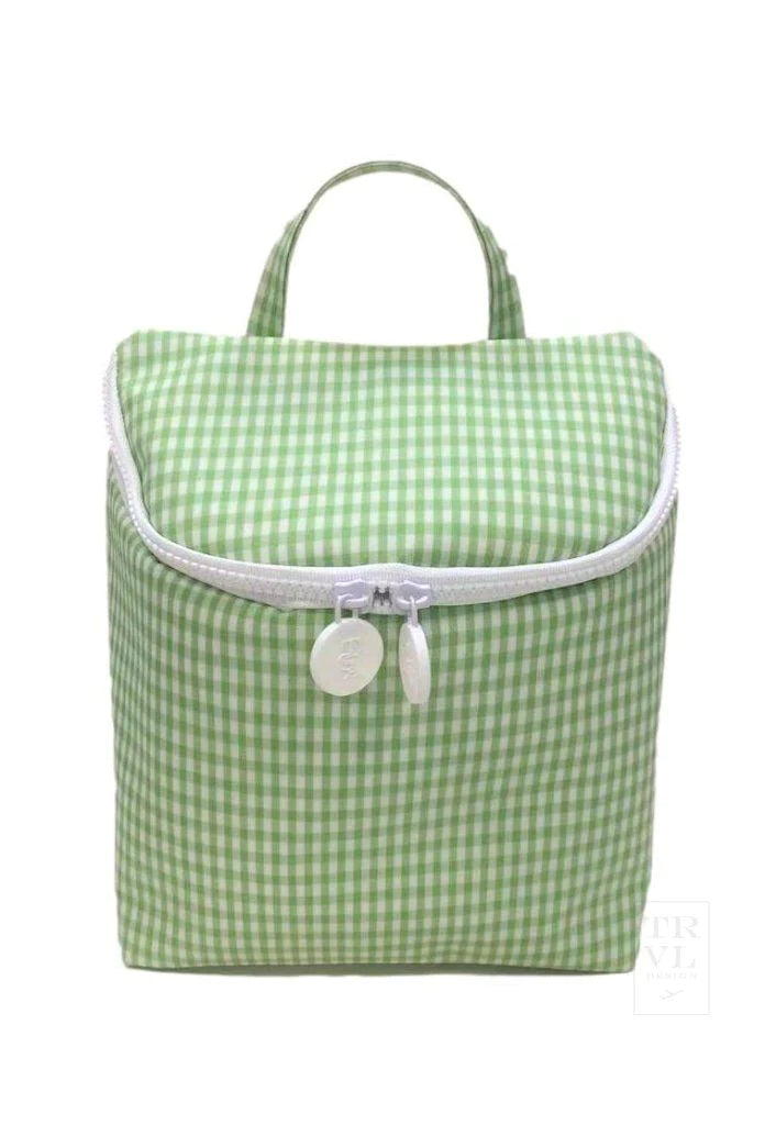 Take Away Insulated Lunch Bag - Gingham Leaf