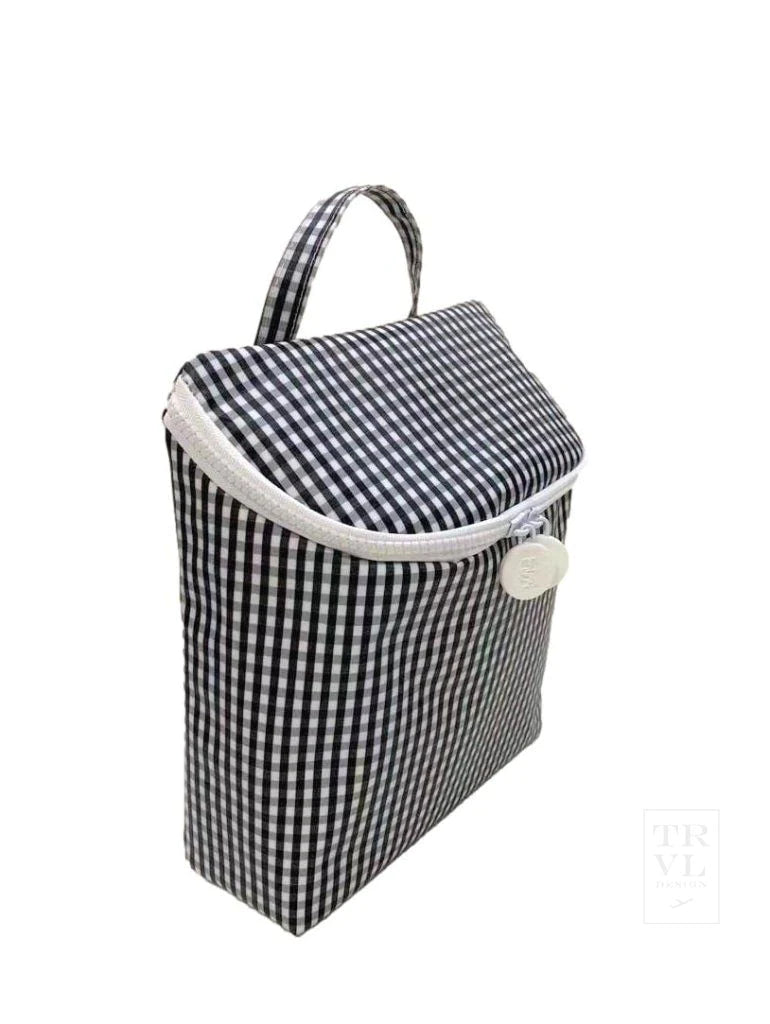 Take Away Insulated Lunch Bag - Gingham Black
