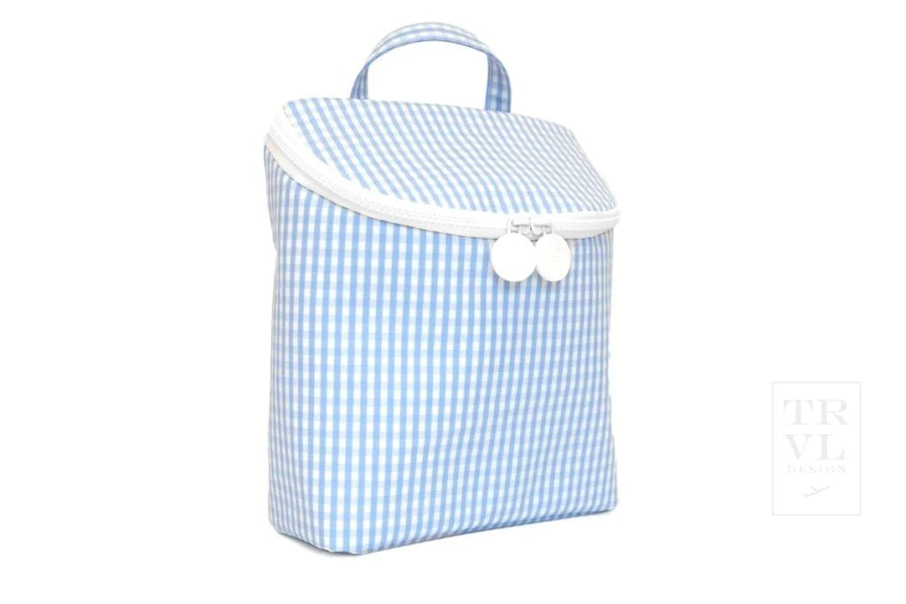 Take Away Insulated Lunch Bag - Gingham Sky