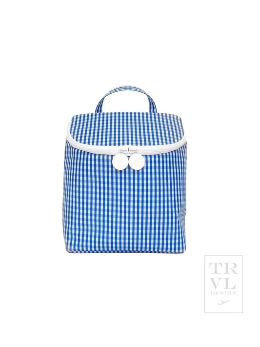 Take Away Insulated Lunch Bag - Gingham Royal